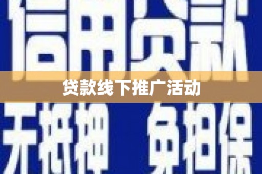 西林贷款线下推广活动