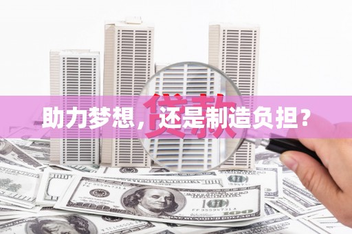 西林助力梦想，还是制造负担？