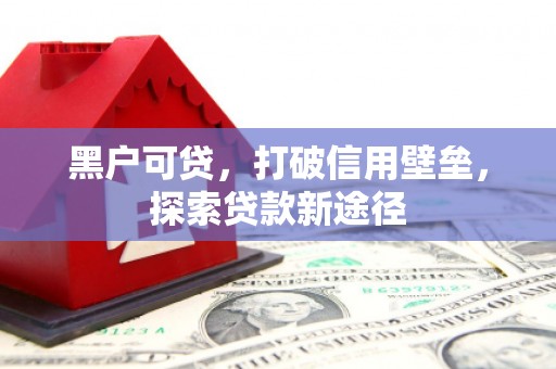 西林黑户可贷，打破信用壁垒，探索贷款新途径
