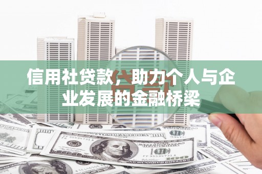 西林信用社贷款，助力个人与企业发展的金融桥梁