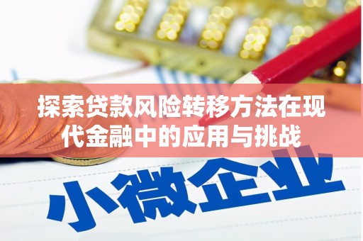 西林探索贷款风险转移方法在现代金融中的应用与挑战