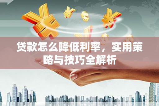 西林贷款怎么降低利率，实用策略与技巧全解析