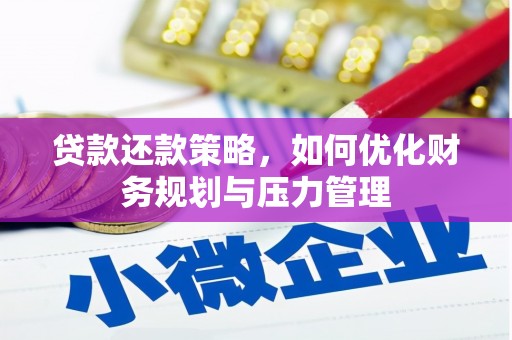 西林贷款还款策略，如何优化财务规划与压力管理
