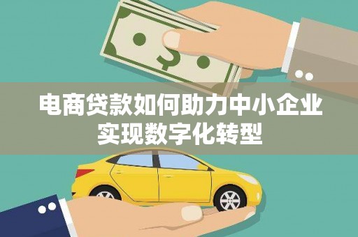 西林电商贷款如何助力中小企业实现数字化转型