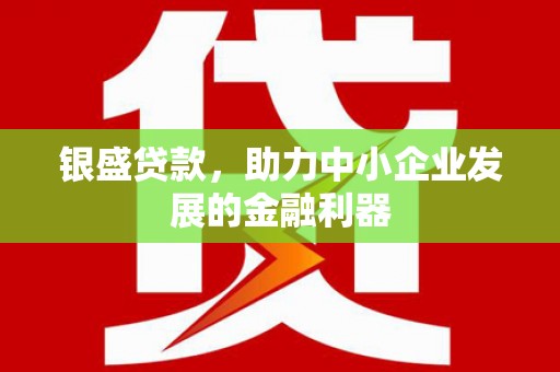 西林银盛贷款，助力中小企业发展的金融利器