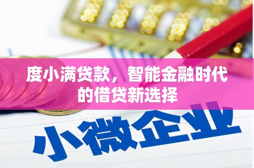 西林度小满贷款，智能金融时代的借贷新选择