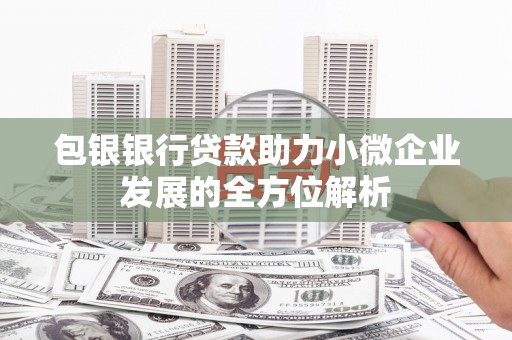 西林包银银行贷款助力小微企业发展的全方位解析