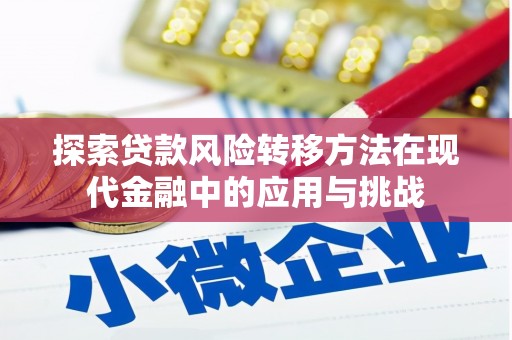 西林探索贷款风险转移方法在现代金融中的应用与挑战
