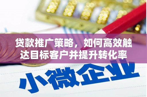 西林贷款推广策略，如何高效触达目标客户并提升转化率
