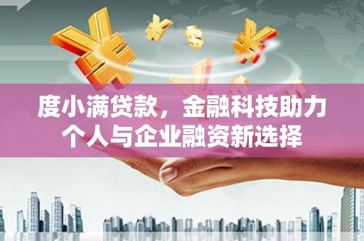 西林度小满贷款，金融科技助力个人与企业融资新选择
