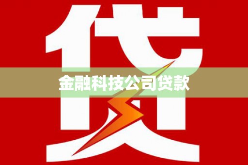 西林金融科技公司贷款