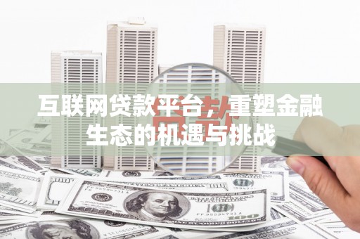 西林互联网贷款平台，重塑金融生态的机遇与挑战