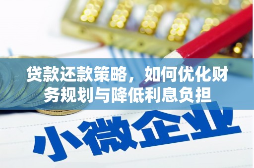 西林贷款还款策略，如何优化财务规划与降低利息负担
