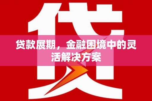 西林贷款展期，金融困境中的灵活解决方案