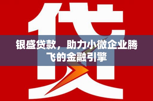西林银盛贷款，助力小微企业腾飞的金融引擎