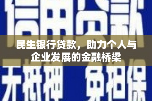 西林民生银行贷款，助力个人与企业发展的金融桥梁
