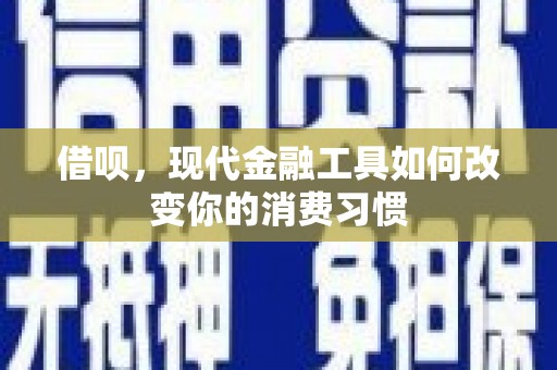 西林借呗，现代金融工具如何改变你的消费习惯