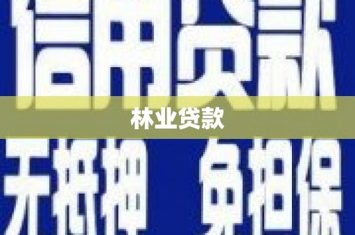 西林林业贷款