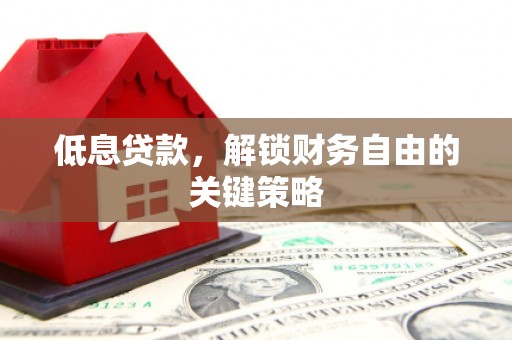 西林低息贷款，解锁财务自由的关键策略