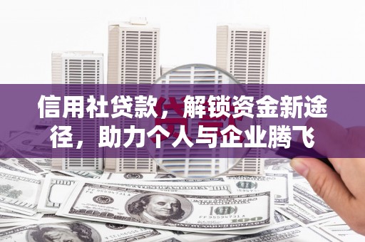 西林信用社贷款，解锁资金新途径，助力个人与企业腾飞