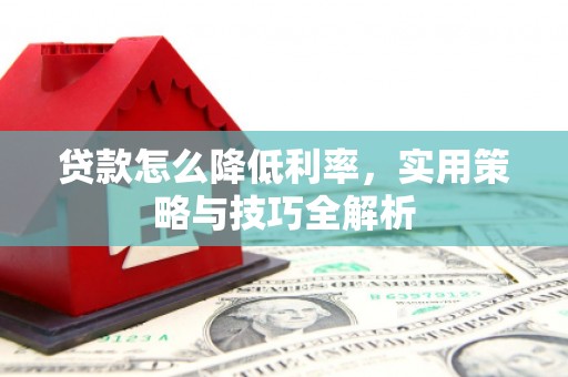 西林贷款怎么降低利率，实用策略与技巧全解析