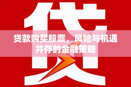 西林贷款购买股票，风险与机遇并存的金融策略