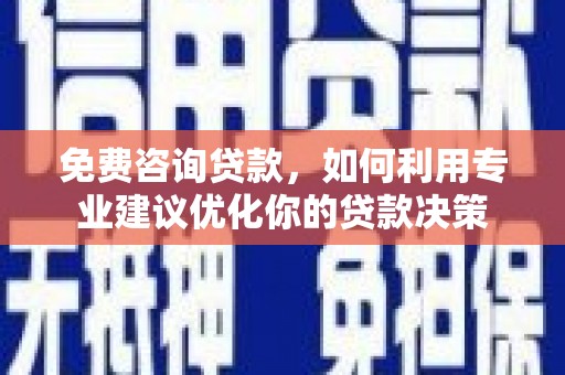 西林免费咨询贷款，如何利用专业建议优化你的贷款决策